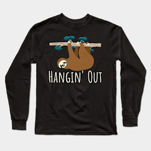 Sloth Hangin' Out Long Sleeve T-Shirt